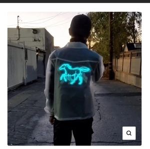 Neon Cowboys Running Horse Jacket